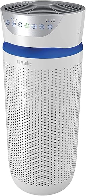Homedics Kompakt Luftreiniger Mit Uv C Hepa Kohlefiltern Uv Reinigungslichttechnologie Totet Keime Bakterien Und Viren Bereits Ab 0 3 Mikrometer Luftfilterung Reinigung Entfernt Allergene Amazon De Drogerie Korperpflege