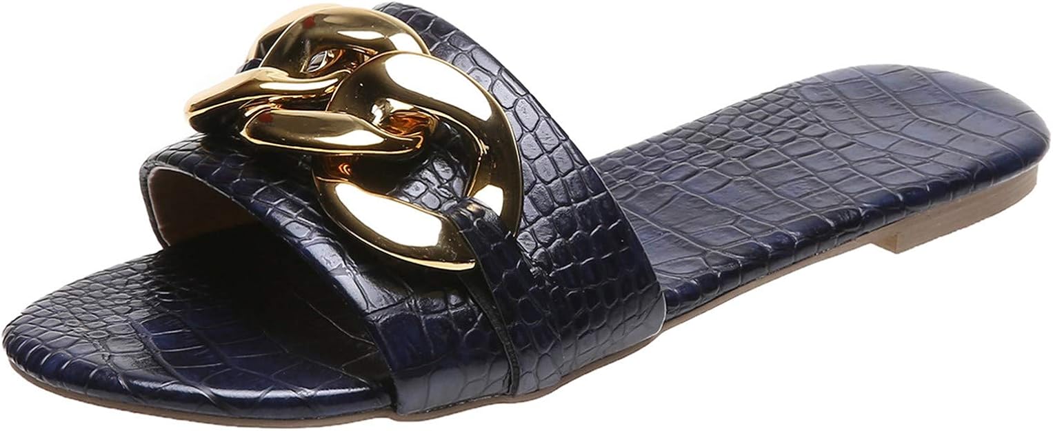 ZGNB Moroccan Gold Slipper Color Leather Sandals Slippers for Women