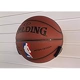 SAAINT Decorative Black Basketball Rack, Basketball Wall Hanger, Plastic Ball Claw