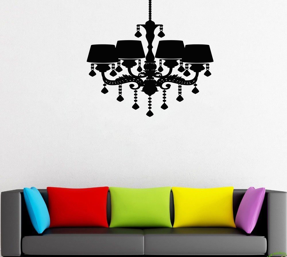 Chandelier Decal, Chandelier Sticker, Chandelier Window