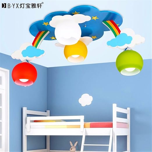 Brightllt Rainbow Clouds Children Ceiling Lamps Bedroom For Boys
