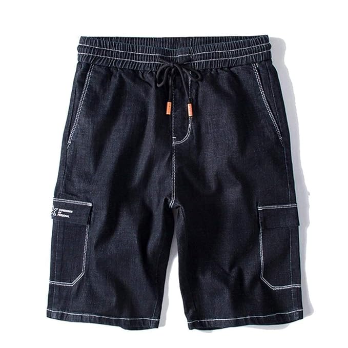 pantaloncini jeans uomo larghi