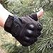 KevenAnna Free Soldier Men's Hard Knuckle Half Finger Military Gear Outdoor Tactical Gloves, Medium, Black