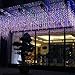 FTON LED Icicle Lights, 16.5ft 216 LED Fairy String Lights Plug in Extendable Curtain Christmas String Lights 8 Modes Decorative Rope String Xmas Wave Twinkle Light (5M 216LED, Multi Color)