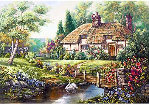 DIY 5D Diamond Painting Kit Forest house Crystal Full Diamond Rhinestone Painting By Number Cross Stitch Kit Embroidery Craft Home Decor(11.8"x 9.8")