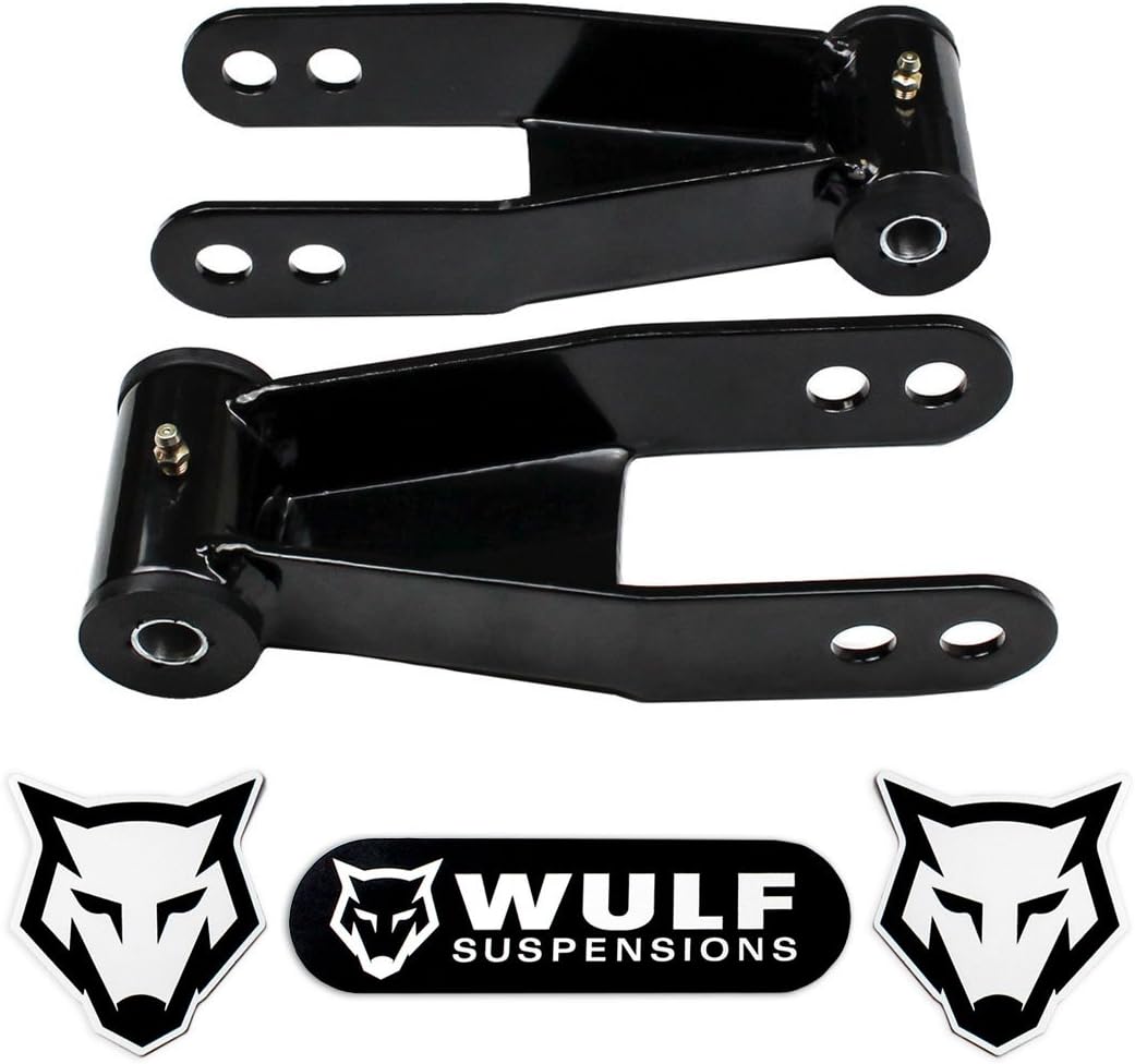 WULF 1.5-2" Rear Adj Lowering Leveling Kit for 1973-1987 Chevy C10 (Shackles)