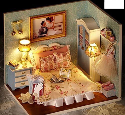 Doll House Furniture Diy Miniature Dust Cover 3D Wooden Miniaturas Puzzle Dollhouse For Child Birthday Gifts