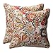 Pillow Perfect Bright Floral Indoor/Outdoor Throw Pillows, 2 Count, Large - 18.5