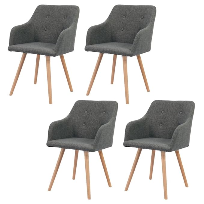 MCTECH® 4er Set Esszimmerstühle Besucher-Stuhl Esszimmerstuhl Wohnzimmerstuhl Stuhlgruppe Konferenzstühle Bürostuhl Küchenstu