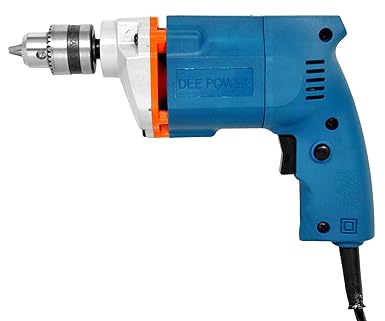 Dee Power 350W 10MM Powerful Heavy Copper Winding Electric Drill Machine (2600 R/Min, 350 W, 10 MM, Navy)