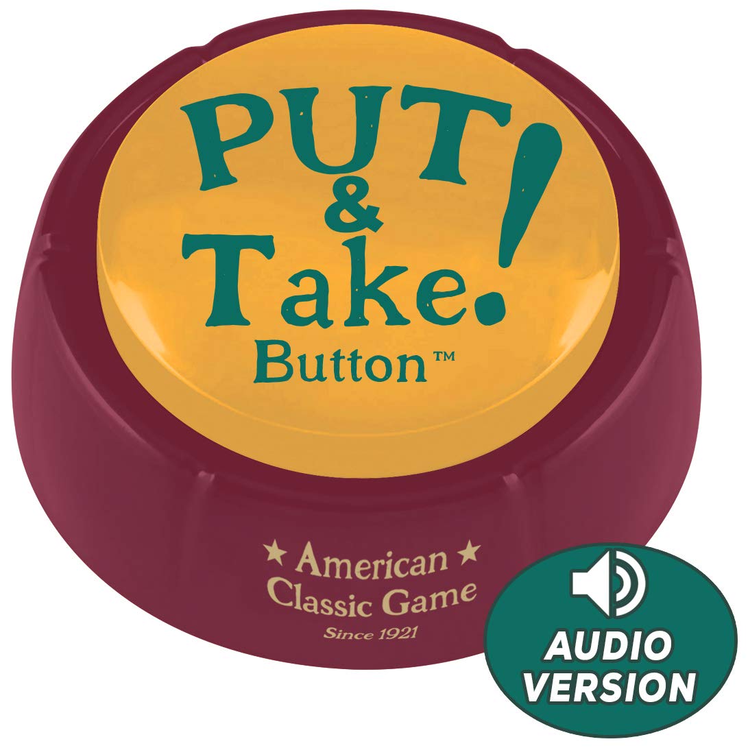Put and Take Button - A New Generation of Put Take Spinning Tops and Dice. The Classic American Game Now with Audio. Talking Button Game.