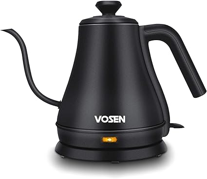 Amazon 電気ケトル ケトル 電気やかん 0 8l 最新モデル 1000w急速沸騰 電気ポット 304ステンレ スチールライナー コーヒー ドリップ ポット 自動スイッチoff機能 コーヒードリップケトル 断熱ハンドル 注ぎやすい 細口ケトル 湯沸かしケトル ブラック 1年間保証