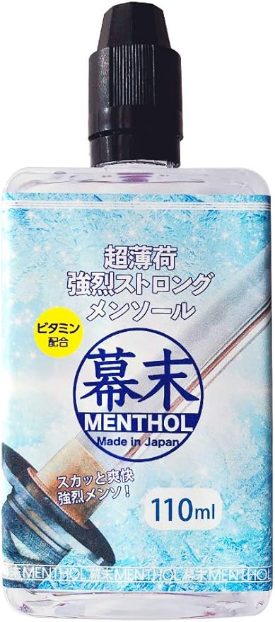 Amazon プルームテック プラス 電子タバコ リキッド ストロングメンソール 110ml コスパ 大容量 国産 Vape ベイプ Vape Ploom Tech Plus 互換 幕末強烈ストロングメンソール 幕末メンソール ドラッグストア