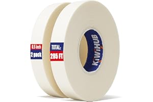 KIWIHUB 2 Pack Art Tape - Professional Artist Tape for Watercolor Paper, White Masking Artists Tape for Painting Canvas Framing - Acid Free 0.5inch Wide 295FT Long