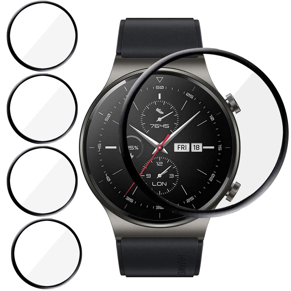 Msm-case [4 Pieces Screen Protector Compatible with Huawei Watch GT2 PRO,Anti-Scratch,Sensitive Touch,Easy Application,Frosted Film,Bubble ,Easy Installation,Full Coverage
