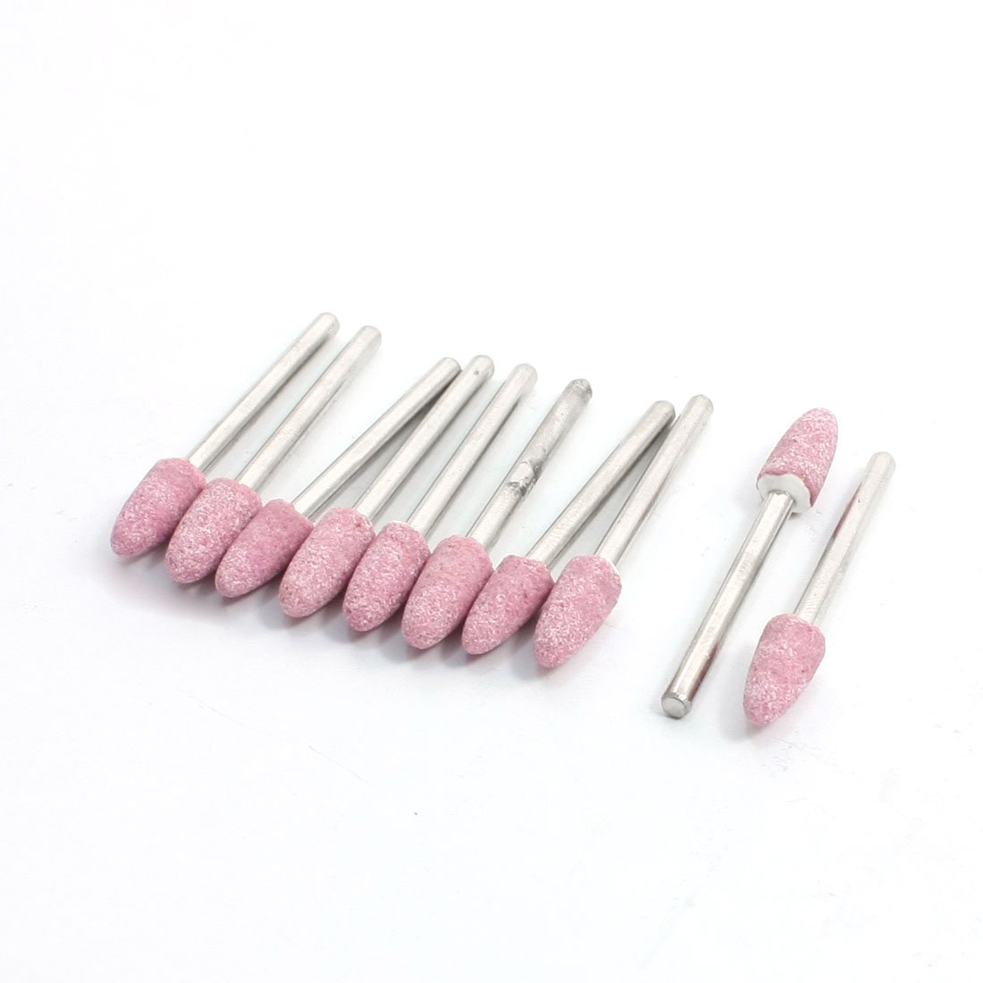 Sourcingmap 10 Pcs 3mm Shank 6mm Conical Abrasive Mounted Grinding Stones
