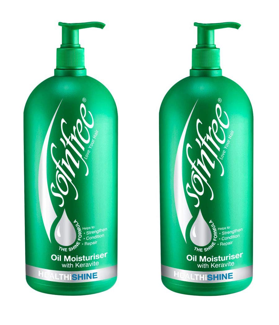 Soft N Free Hair oil moisturiser for glossy shiny frizz free hair. It repairs, conditions and strengthens hair,1 litre, Pack of 2