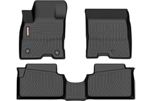 Binmotor-All Weather TPE Floor Mats for Ford Maverick Hybrid 2026-2022, Heavy Duty Car Floor Liners, Protection Automotive Car Mats, Front & 2nd Row Full Set for Maverick Hybrid Accessories