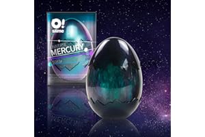 Waterelf Polyester Galaxy Slime - Big Egg Slime Toy for Kids Boys Girls Adults - Perfect for Party Favors, Stress Relief Activities, Goodie Bag Fillers - 420ml 18oz one Can - Mercury-Green