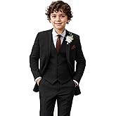 Boy Suit Tweed 3 Pieces Herringbone Slim Fit Formal Stylish Vest Tuxedo Pants Wedding Homecoming Dress wear Set