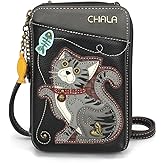 CHALA Wallet Crossbody Cell Phone Purse - Women Faux Leather Multicolor Handbag with Adjustable Strap