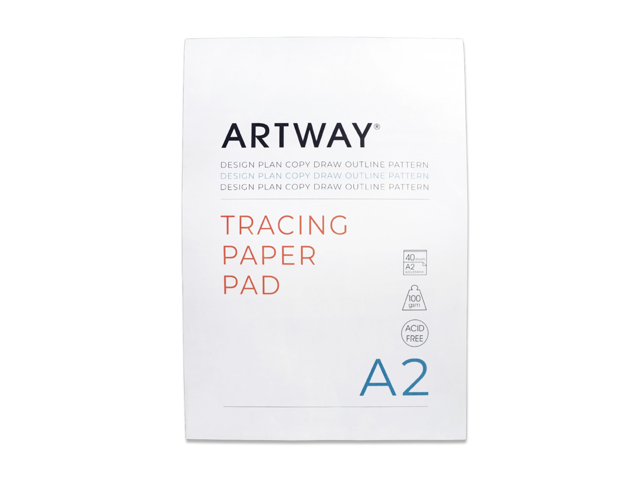 Artway Premium Tracing Pad - A2 - Heavyweight 100gsm - 40 Sheets