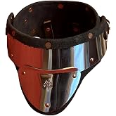 ARTIZANSTORE Stainless Steel and Leather Gorget delivers GREAT Protection for SCA rapier cut &amp; thrust, longword and medieval heavy armored combat