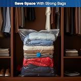 1ABOVE Jumbo Vacuum Storage Bags Pack of 6, Mould Moisture Proof, Double Zip view 7