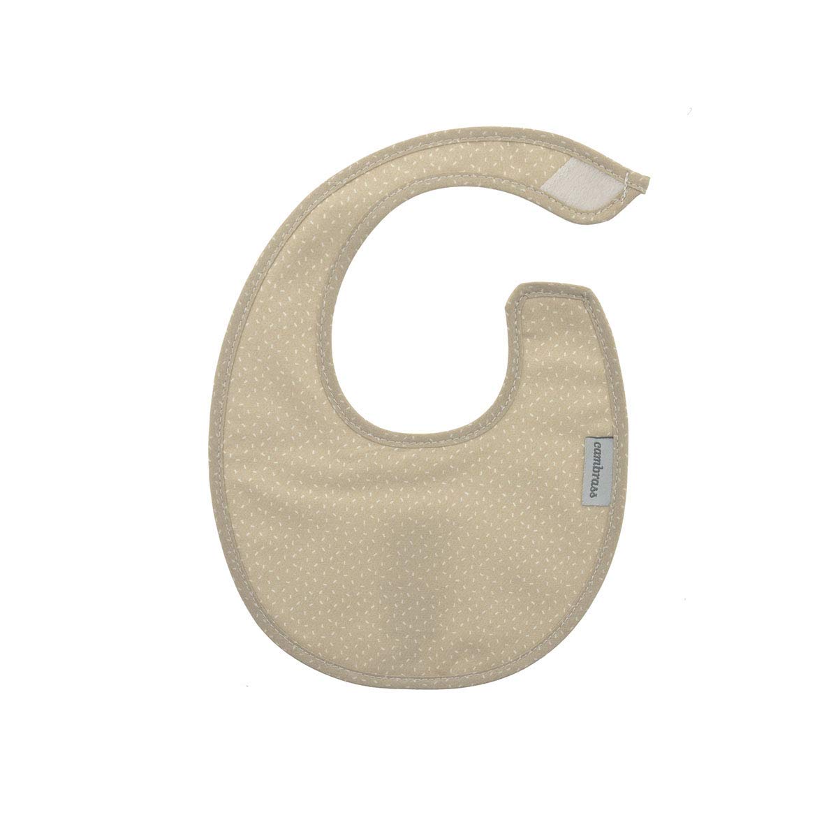 Cambrass Round Bib Velcro Sky Beige/Rain 16X19 Cm — image 1