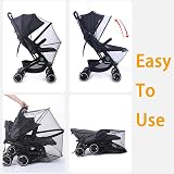 Orzbow Mosquito Net for Pram Universal Pram Net Cover with Zippers Black view 5