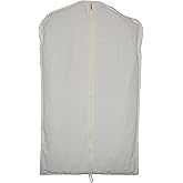 100% cotton canvas garment bags for closet storage and travel suit bags for clothes, coats, jackets, shirts, dresses suit garment cover for hanging clothes storage (24''x40'')
