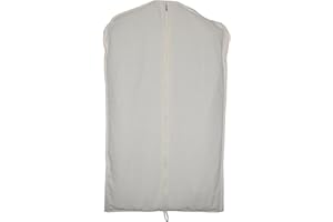 LANGJITIANYA 100% cotton canvas garment bags for closet storage and travel suit bags for clothes, coats, jackets, shirts, dresses suit garment cover for hanging clothes storage (24''x40'')