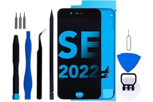 IGLOFIX for iPhone SE 2022/3rd Generation Screen Replacement Kit, 4.7" LCD Display 3D Touch Digitizer Assembly with Frame Adhesive and Repair Tools, Model SE3/A2783/A2595/A2785/A2782/A2784 (Black)