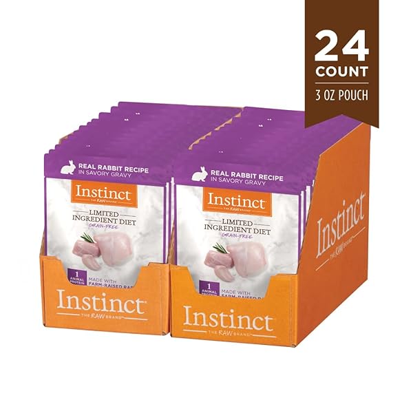 INSTINCT, HEALTHY CRAVINGS GRAIN-FREE REAL RABBIT RECIPE WET CAT FOOD TOPPER POUCH, 3 OUNCE