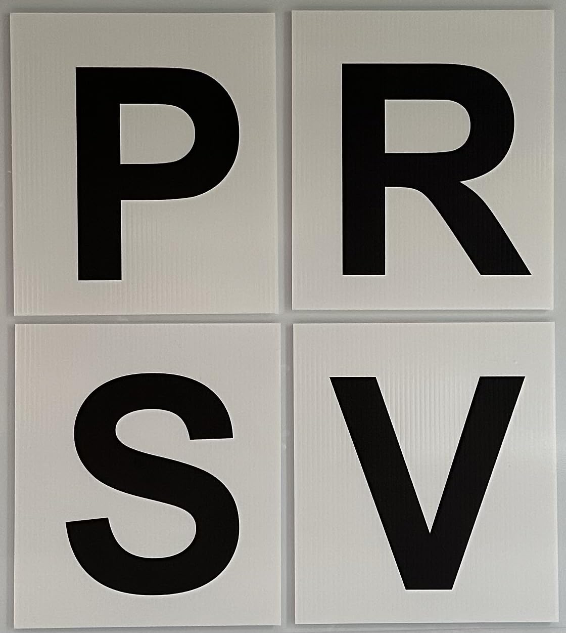 Dressage Letters Signs Markers - Show Jumping - Equestrian AKEHCMBFPRSV Large/Small Arena (Set of 4 P, R, S, V.)