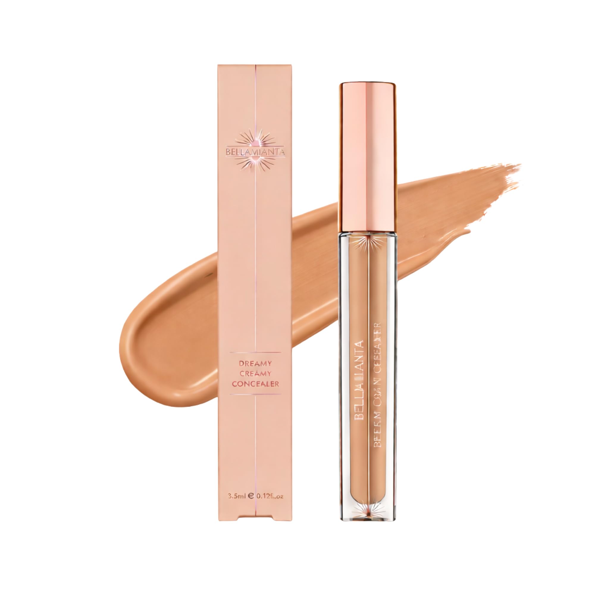 Bellamianta Dreamy Creamy Concealer - Long Lasting, Full Coverage with Natural Finish - Under Eye Concealer for Dark Circles & Blemishes - Hydrating Formula & Easy to Apply