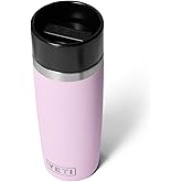 YETI Rambler 16 oz Travel Bottle, Stainless Steel, Vacuum Insulated with Leakproof Commuter Cap, Cherry Blossom