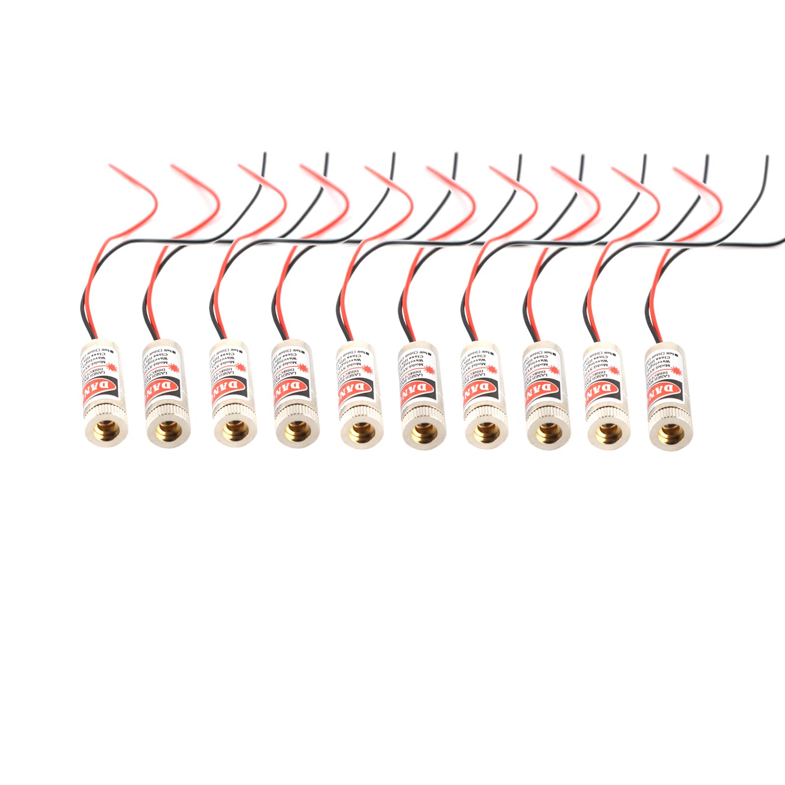 Red line Laser Module Industrial Laser Group Module Adjustable Focal Length (point-10pack)