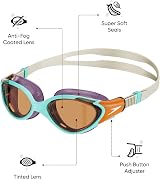 Speedo Women’s Biofuse 2.0 Swimming Goggles Female Design Anti Fog Anti Leak view 2