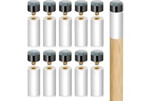 uadbau Pool Cue Tips Replacement Kit - Screw On Pool Stick Tips, Billiard White Ferrules, No Need Glue or Clamp for Snooker and Pool Cues, 12mm/13mm, 5pcs Each (Blue)