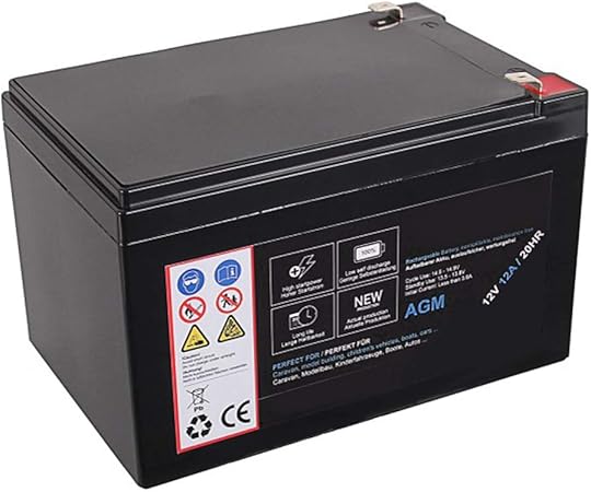 AGM Blei Akku 12V 12Ah 20HR Batterie Glasfaservlies: Amazon.de: Elektronik
