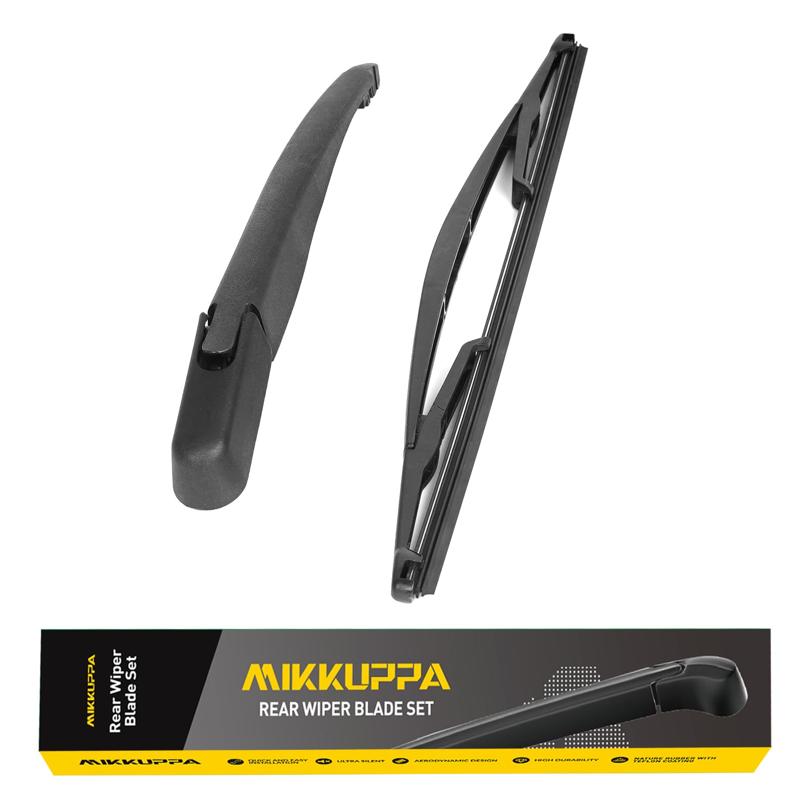 MIKKUPPA Rear Wiper Arm Blade - Replacement for Vauxhall Corsa C 2000-2006, Back Windscreen Wiper Assembly Replacement, Easy to install