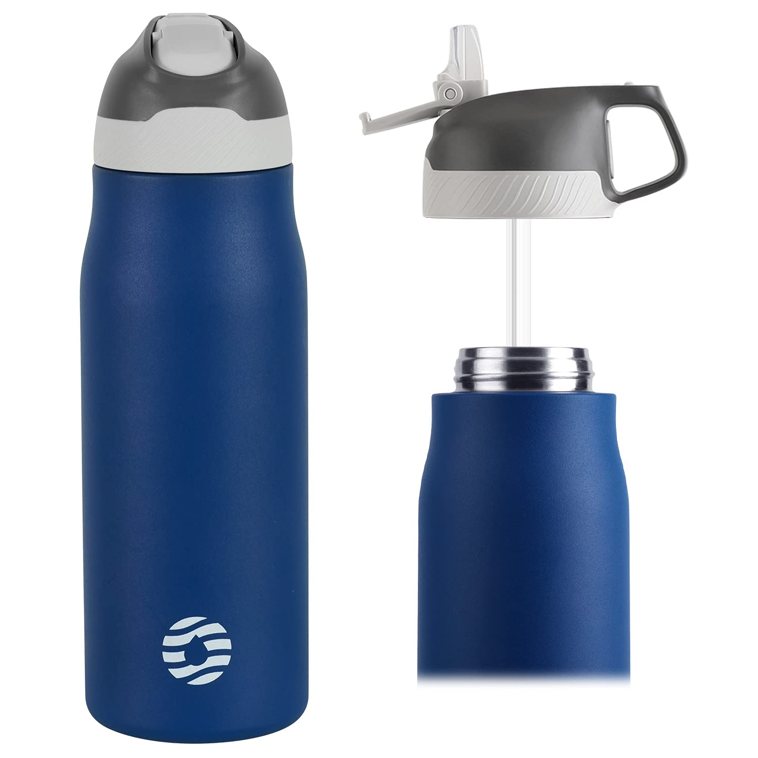 FEIJIAN 316 Stainless Steel Water Bottle with Straw Water Bottle - 550ml 710ml