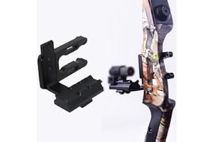 E5E10 Archery CNC Bow Sight Scope Picatinny Bracket Mount for Hunting Red Dot Sight Reflex Sight Fits Compound Bow Recurve Bow