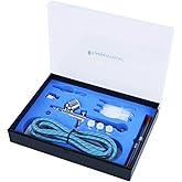 Timbertech Airbrush Kit Professional Dual Action Airbrush ABPST01 with 1/4''-1/8'' Adapter, 6ft Airbrush Hose, 0.2 0.3 0.5mm 