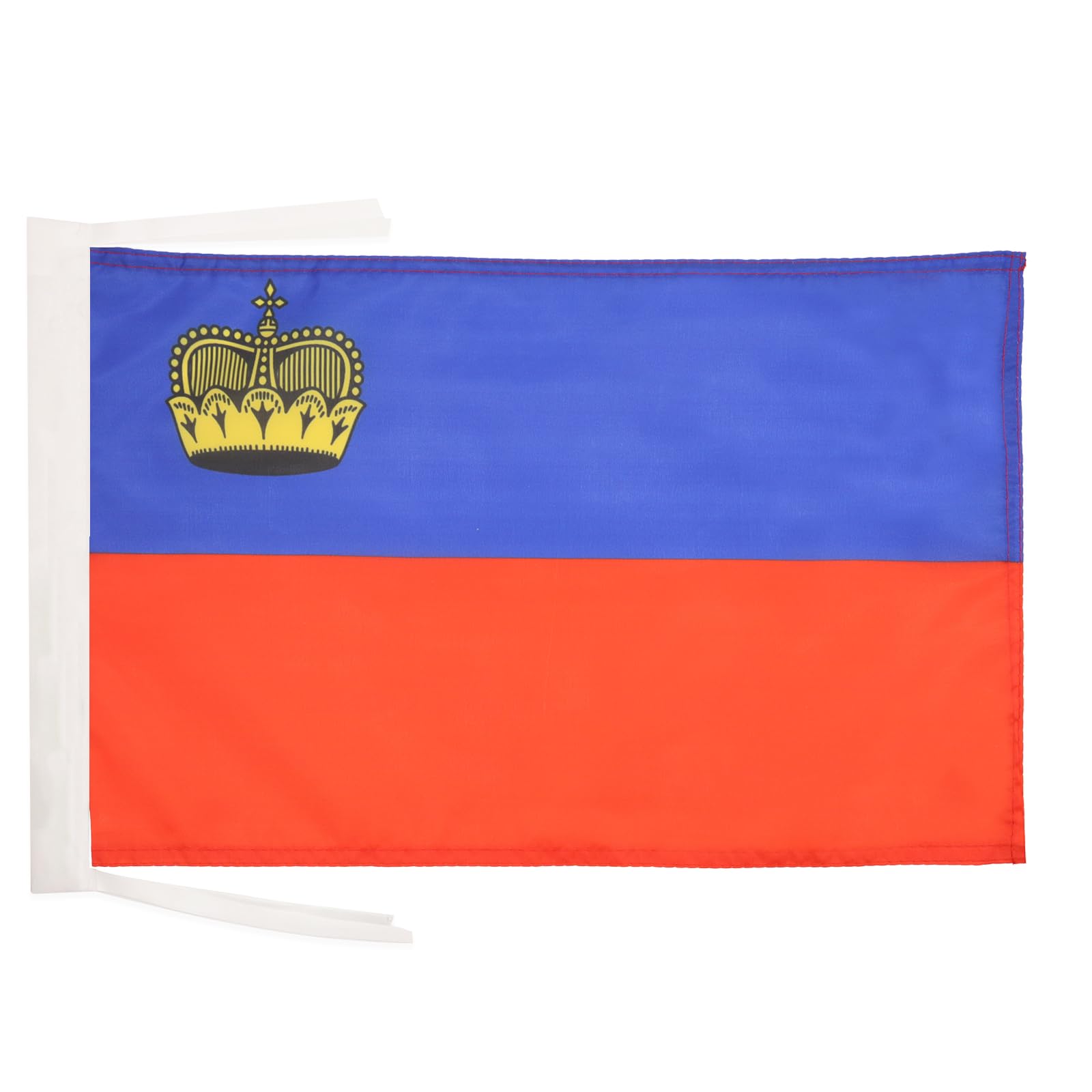 AZ FLAG - Liechtenstein Flag - 18'' x 12'' - 100% Polyester Landtag Small Banner with Two Cords - Fade Resistant - Vivid Colors - 18x12 in - 45x30 Cm