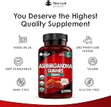 New Leaf Ashwagandha Gummies 1200mg 60 Vegan No Artificial Colours Flavours UK view 4