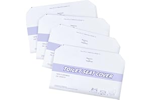 KISEER 4 Pack (1000 Pieces) Disposable Toilet Seat Covers Flushable Paper Toilet Seat Cover for Bathroom, Hotels, Travel, Kids or Adults