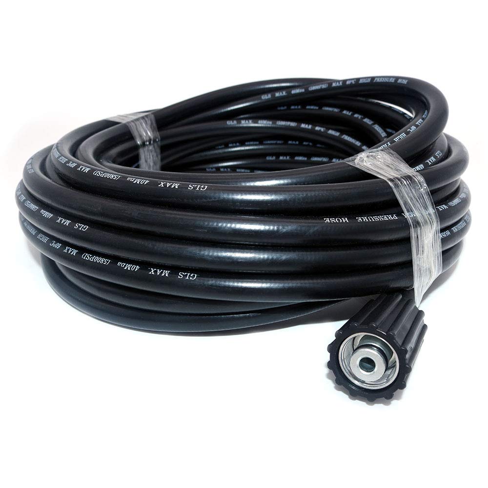 NUZAMAS 15M (49.2ft) High Pressure Washer Replacement Hose, Water Cleaning Kit M22 14 and Click Type Plug Connection 15 meters long