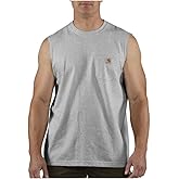Carhartt Men's Relaxed Fit Heavyweight Sleeveless Pocket T-Shirt
